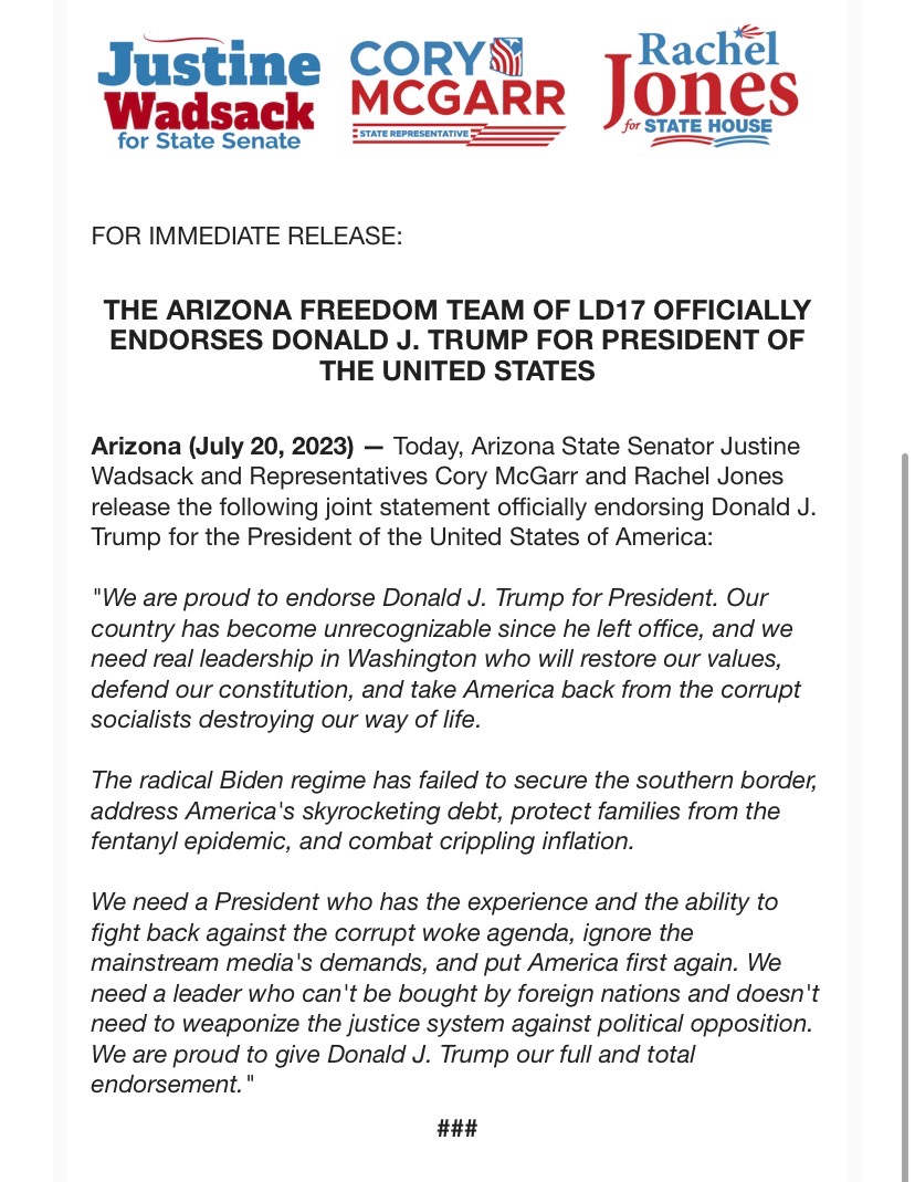 AZ Representative Rachel (Jones) Keshel tweet media