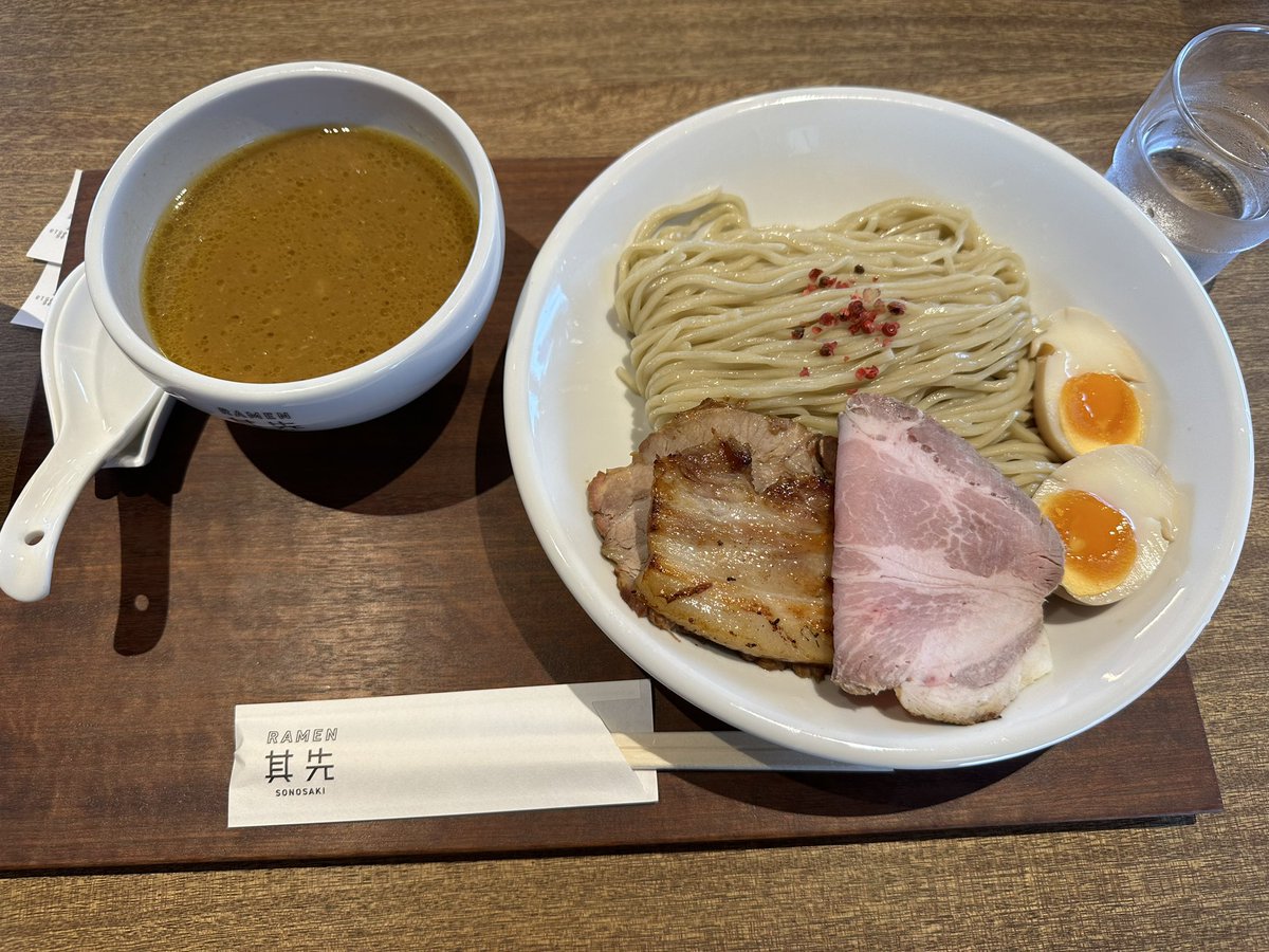 XBelief's tweet photo. @bozu_108 ラーメン其先の月替わりで出す限定つけ麺 https://t.co/MrIPwqC5To
