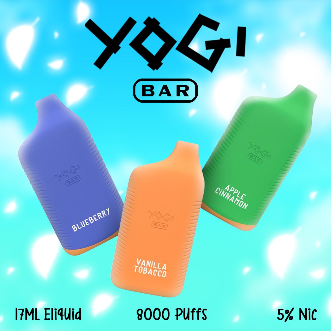 Yogi Bar Disposable is an 8000-puff rechargeable disposable vape. Yogi Bar offers a selection of delectable tastes sure to please the palate. 

Grab yours now 😍 buff.ly/3Dkg7BJ

#YogiBar #Disposable #vapecommunity #vapeusa #cheapvapedeals