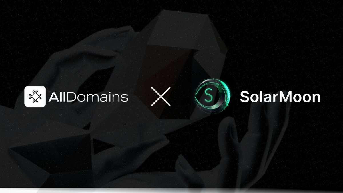 alldomains_'s tweet photo. ⚡ BREAKING NEWS ⚡ 

We are proud to announce that @AllDomains_ and @SolarMoonSol have joined forces and together powered up Solana’s newest TLD

INTRODUCING: .moon 🚀 🚀 🚀

A TLD for $ALL astronauts

🧵👇 https://t.co/nxLbnsev9m