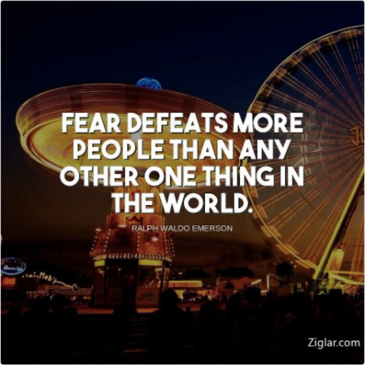 Something to think about.  What are you afraid of?  Remember, courage isn't the absence of fear, it's moving forward in spite of it.
#wednesdaythought