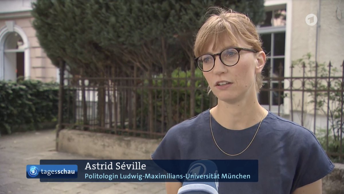 Astrid Séville in der <a href="/tagesschau/">tagesschau</a> vom 19.07.2023  zur Herausforderung der künftigen politischen Positionierung der Unionsparteien.
