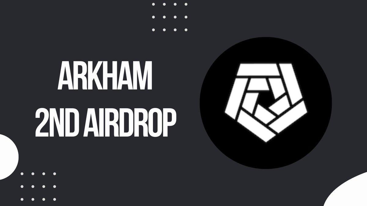 THE 2ND AIRDROP FROM ARKHAM IS COMING!

Don't miss the opportunity to change your life again

Follow these simple steps👇🧵