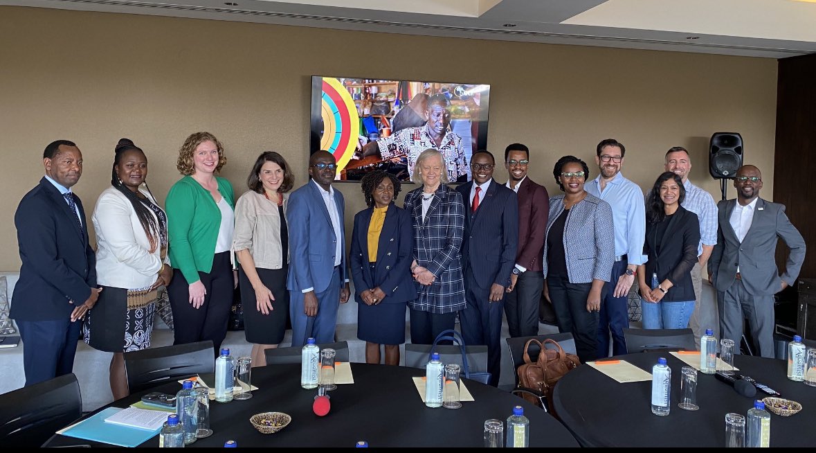 MaxOkeyo's tweet photo. @AECF had the pleasure of meeting the Asst. L Secretary of State for Population, Refugees &amp; Migration, Julieta Valls Noyes @PRMAsstSec and  Meg Whitman, @USAmbKenya. Great sharing our role in fragile contexts deploying a market based approach to solve opportunities for refugees. https://t.co/5A9uV56JiG