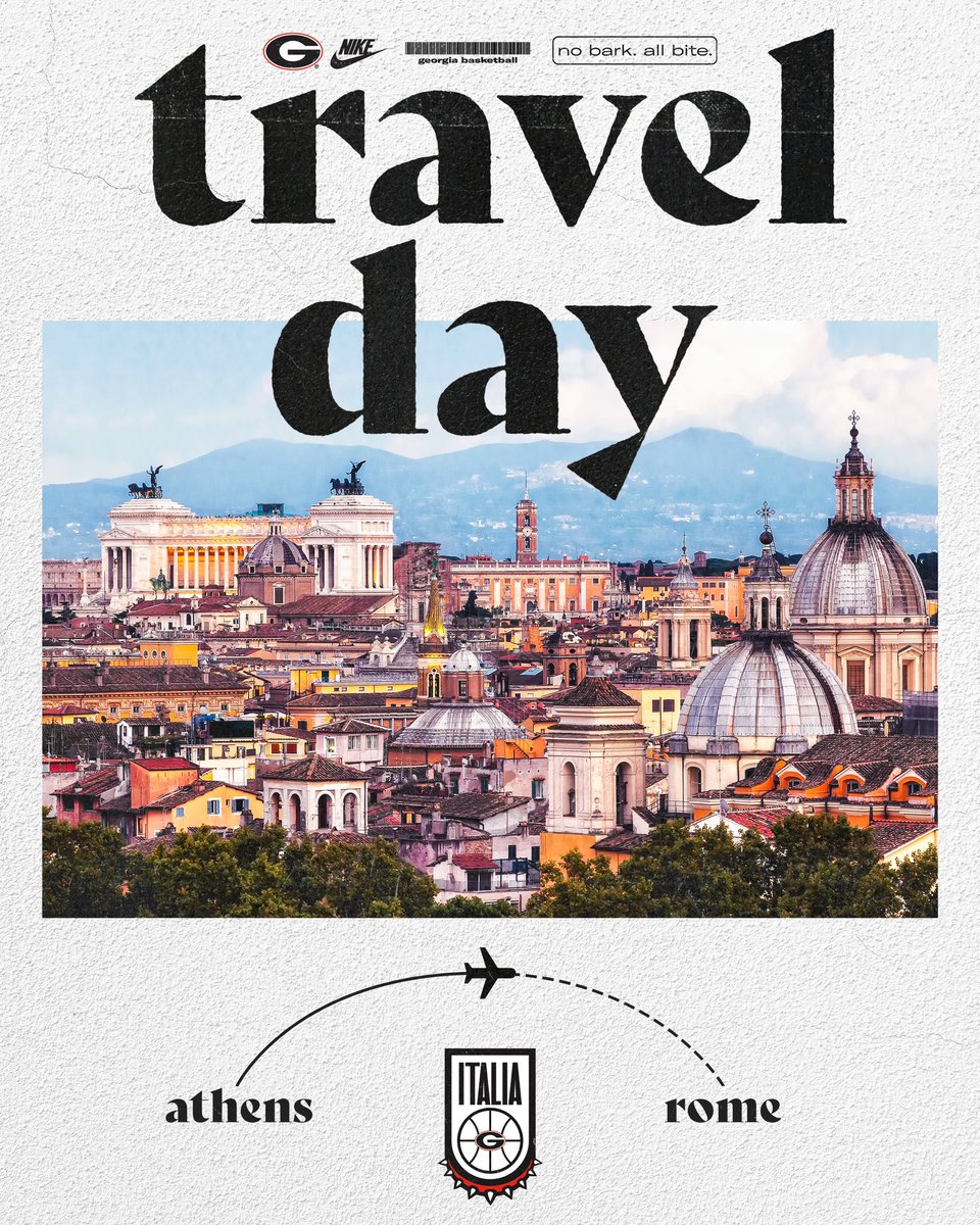 Bags are packed! 🧳 🏀 ✈️ 🇮🇹 

#GoDawgs