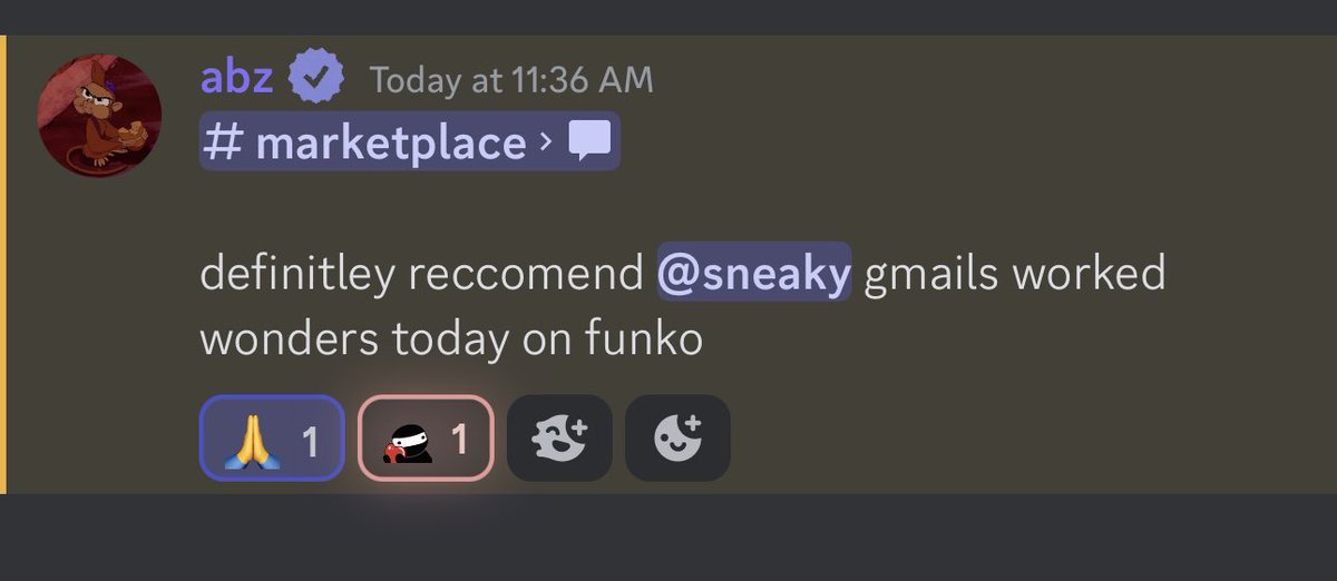 Been selling since 2018. <a href="/sneakygmails/">Sneaky One Clicks</a> customers always do not have to worry about those faded captchas 😈