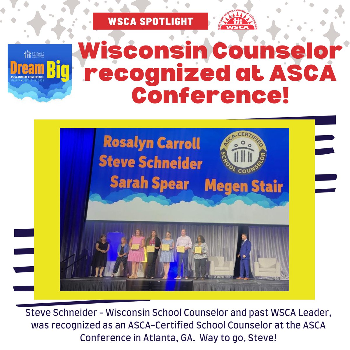 WSCAcounselor's tweet photo. We love to see WI School Counselors getting recognized for all the great work they do! https://t.co/XbKiLHVows