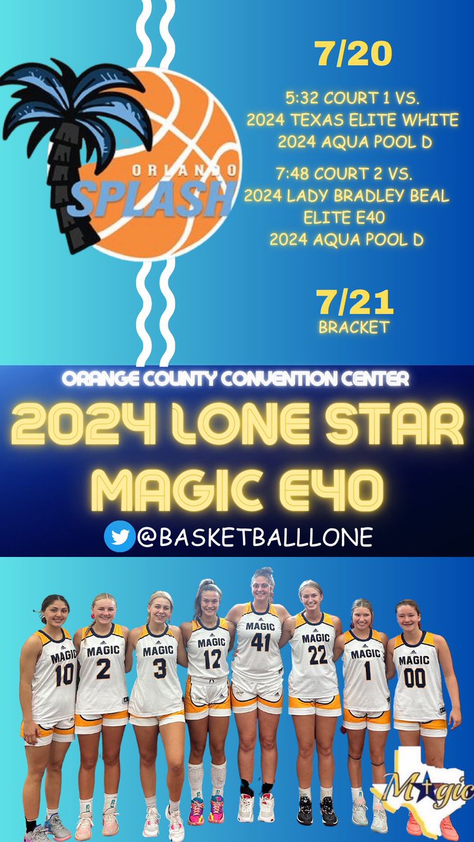 Excited to be back on the court!
Come watch us at the Orlando Splash
<a href="/BasketballLone/">Gene Smith</a>