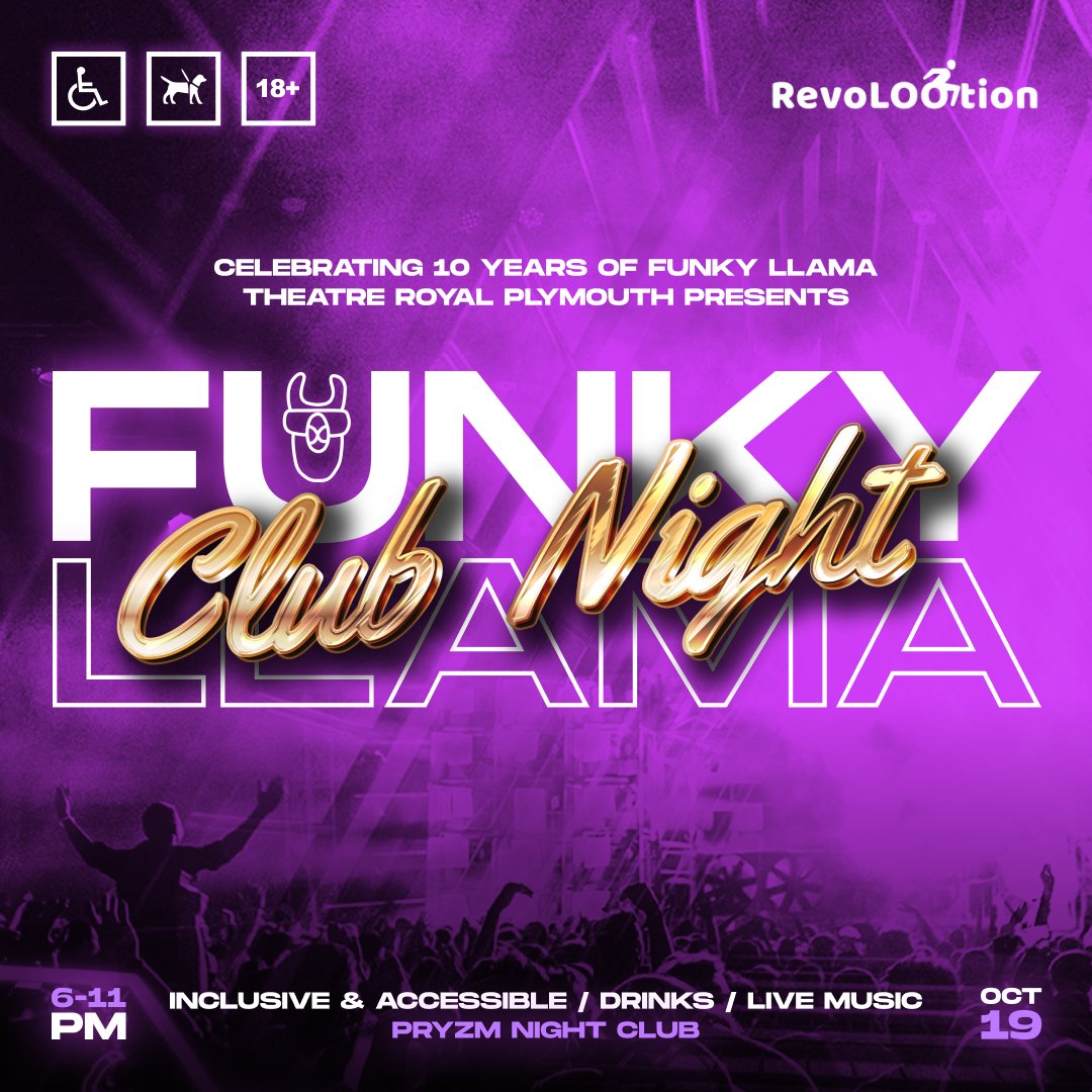Returning to PRYZM this October... 👀

Funky Llama’s flagship club night is BACK and it's bigger and better than ever. And in even more exciting news, tickets go on sale this Monday at 10am! 🎟️ 

Find out more here: theatreroyal.com/whats-on/funky…