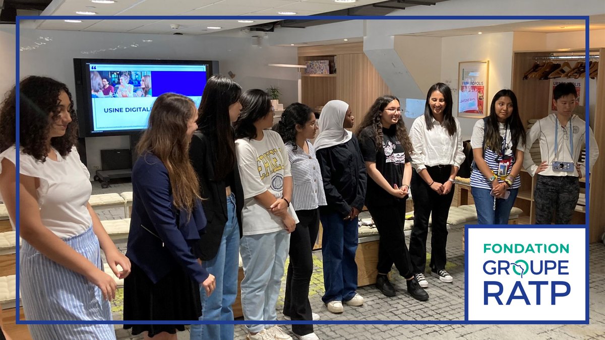 fondationratp's tweet photo. [Rencontres] L'Usine Digitale du #groupeRATP et la #FondationGroupeRATP ont accueilli les participantes de #JUMPINTECH Val-de-Marne pour un après-midi d'échanges inspirants avec des collaborateurs et collaboratrices experts des métiers et des projets de la #tech et du #digital👩‍💻 https://t.co/tTBzQjkme0