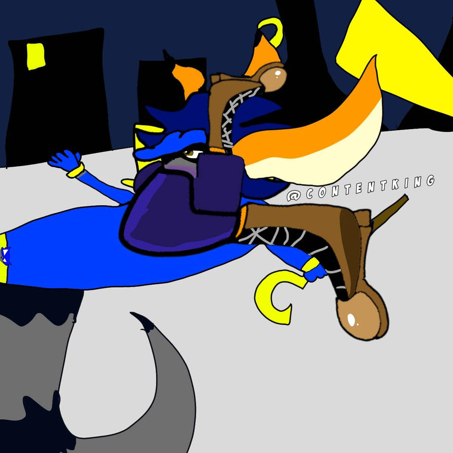 Contentking___'s tweet photo. #slycooper #headscissors 
#fanart #art #headscissorsart https://t.co/U8iwdx0IAC