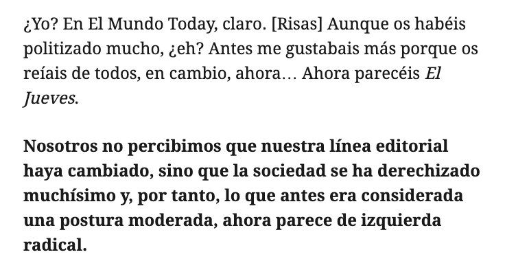 Este soy yo hablando out of character