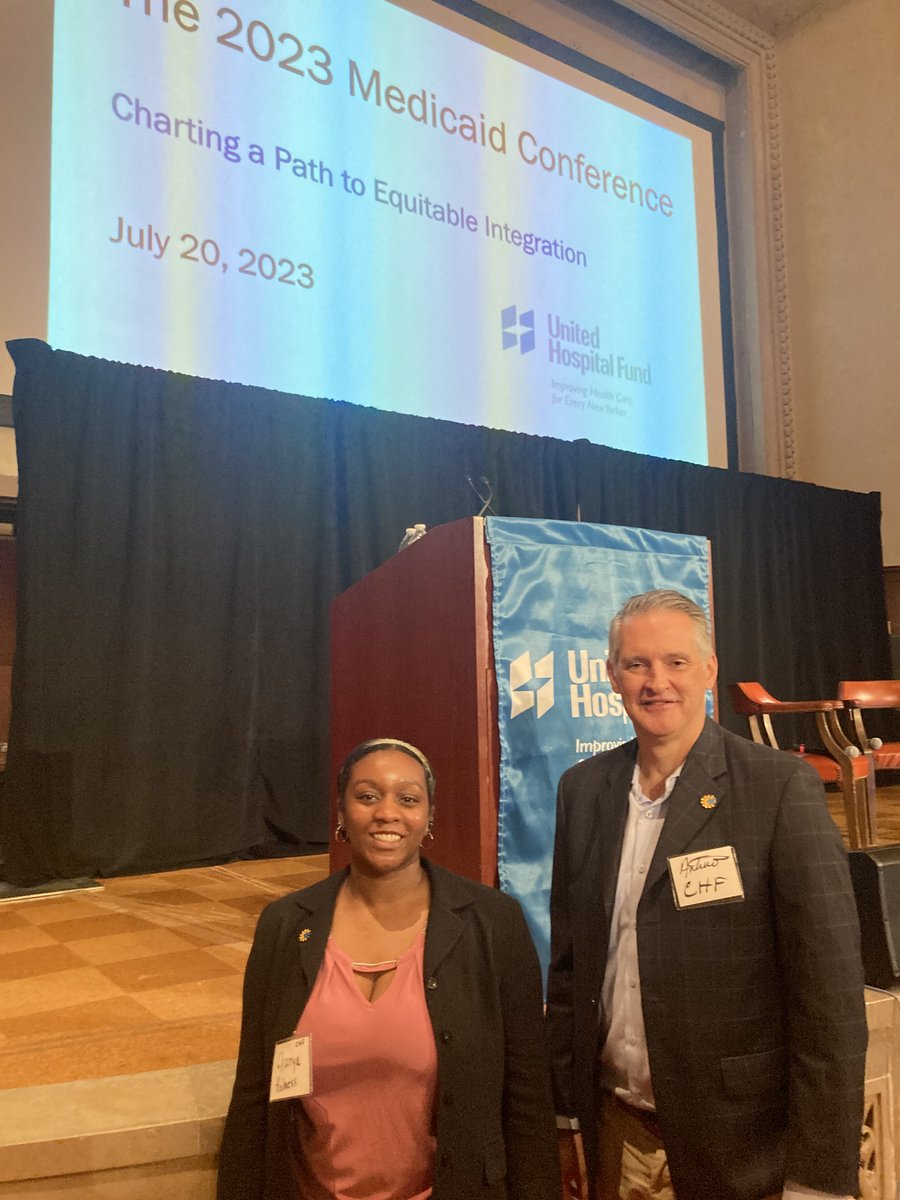 CHF President &amp; CEO <a href="/DocArturoPH/">Arturo Brito</a> and Policy &amp; Advocacy Coordinator Chanya Holness are in for an inspiring day at the <a href="/UnitedHospFund/">United Hospital Fund</a> #Medicaid Conference, where experts, policymakers, and advocates will discuss ways to improve healthcare access for all New Yorkers! #UHFMedicaid23