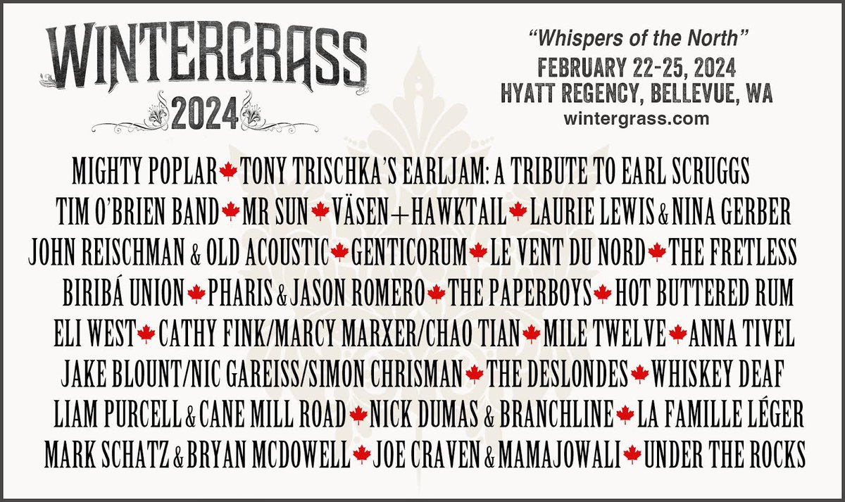 Very excited to announce I’ll be playing at the 2024 @Wintergrass Festival with EarlJam: A Tribute to Earl Scruggs. More info to be released soon!