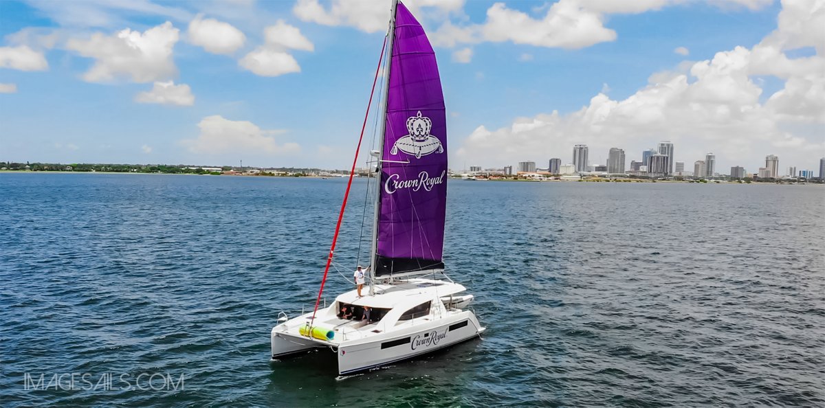 ImageSails's tweet photo. CROWNING ACHIEVEMENT: ImageSails' Crown Royal sail launches in Florida!

ImageSails: The crown jewel of advertising

#ImageSails #CrownRoyal #SailAdvertising #ExperientialMarketing #FloatingBillboards #SailGraphics #YachtCustomization https://t.co/aVnmj1KT07