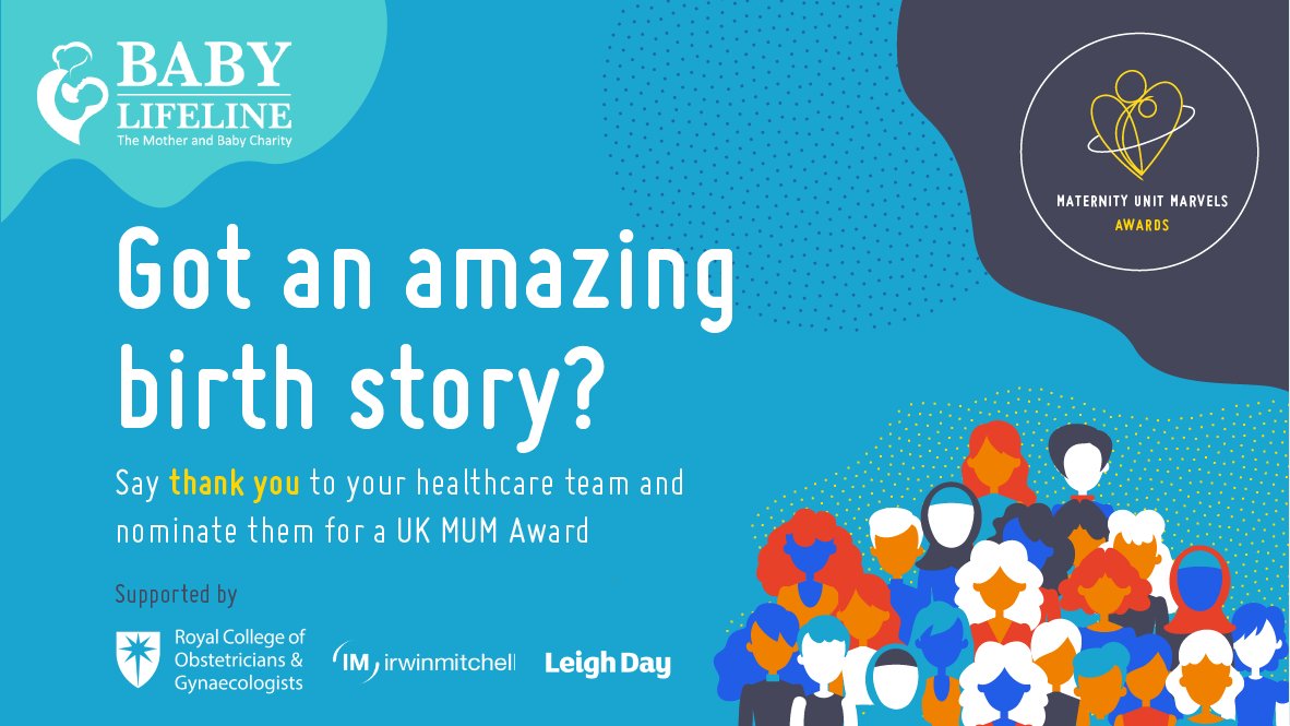 Our UK Maternity Unit Marvels (MUM) Awards are a great chance for you to say thank you to the people who looked after you during your maternity journey 👏 We’d love to hear your story! We're accepting entries until the 11th August 😁 #MUM2023 babylifeline.org.uk/uk-mum-awards-…