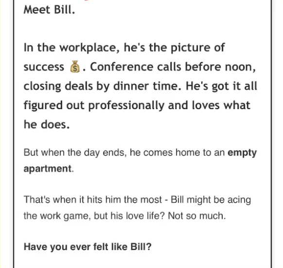 🤦‍♀️ Spoiler alert... Bill figures it out, and conquers the dating game. Find out how in today's Dating Dose 👉 thedatingdose.com