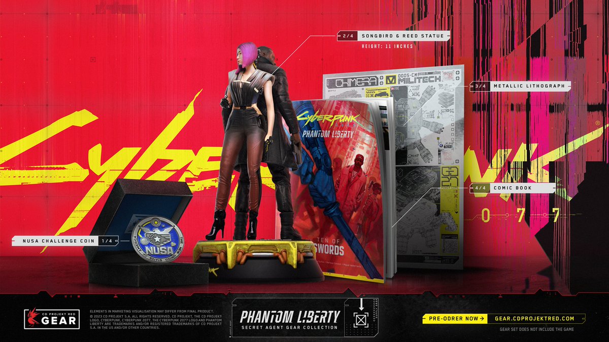 Cyberpunk 2077: Phantom Liberty Secret Agent Gear Collection — available to pre-order now!

This premium-quality set of <a href="/CDPRGear/">CD PROJEKT RED Gear Store</a> inspired by #PhantomLiberty is the perfect companion for your adventures in the dangerous district of Dogtown. 🔥 #Cyberpunk2077

➡️