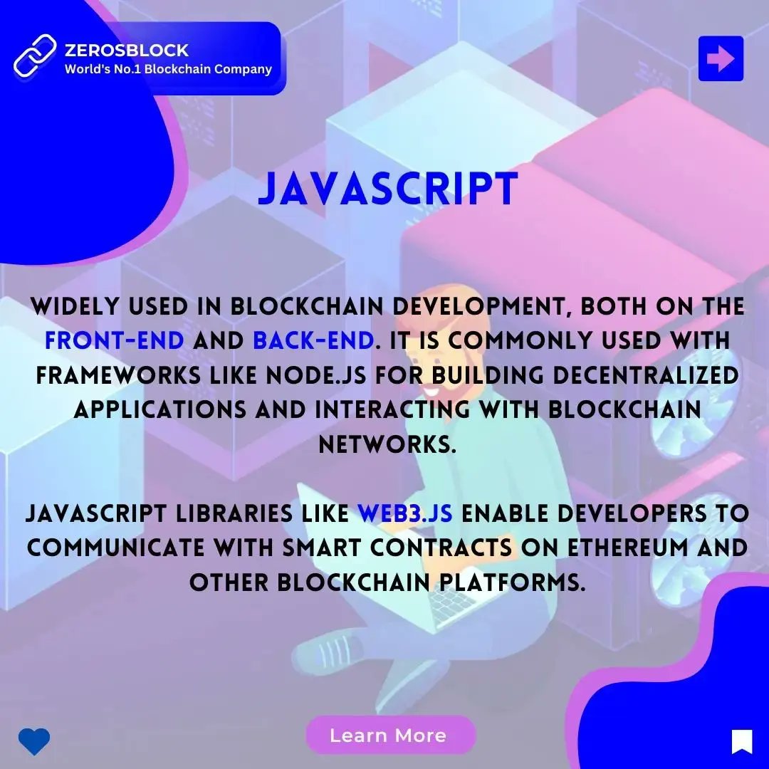 ZeroBlockOffic's tweet photo. USAGE OF PROGRAMMING LANGUAGES IN BLOCKCHAIN DEVELOPMENT
#blockchain #blockchaindevelopment #blockchaintechnology #meta #computerprogramming #programminglanguages  #metaverse https://t.co/GKYDJVBlDp