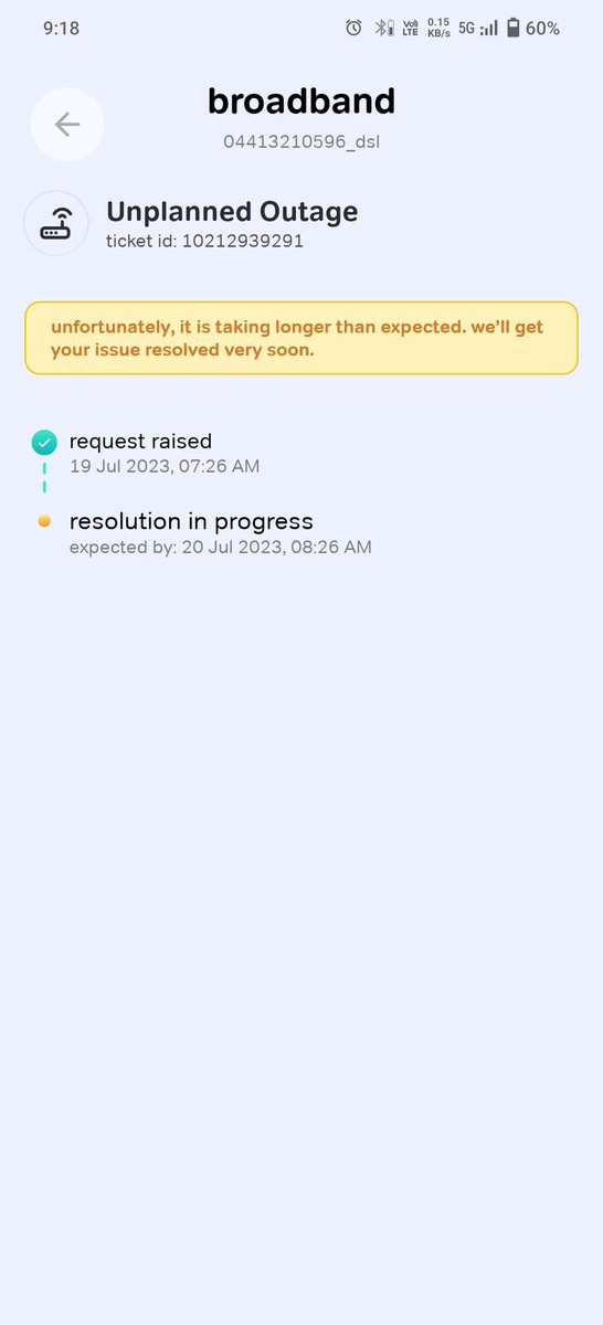 Srikar (@kbnsrikar123) on Twitter photo Hi <a href="/airtelindia/">airtel India</a>, it's been 2 days since my wifi stopped working. In the app it's showing your issue will be resolved by 20/07/23 8:52 AM now the time is 9:21PM. This is how India's greatest service provider provides services? Hi <a href="/airtelindia/">airtel India</a>, it's been 2 days since my wifi stopped working. In the app it's showing your issue will be resolved by 20/07/23 8:52 AM now the time is 9:21PM. This is how India's greatest service provider provides services?