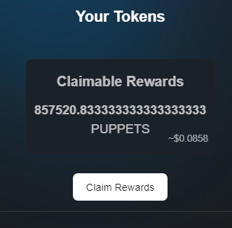 PuppetsCoin's tweet photo. Very profitable, the money invested returns to you in less than 10 months
#Stake #Token #Puppets https://t.co/Qe2hcePEOS