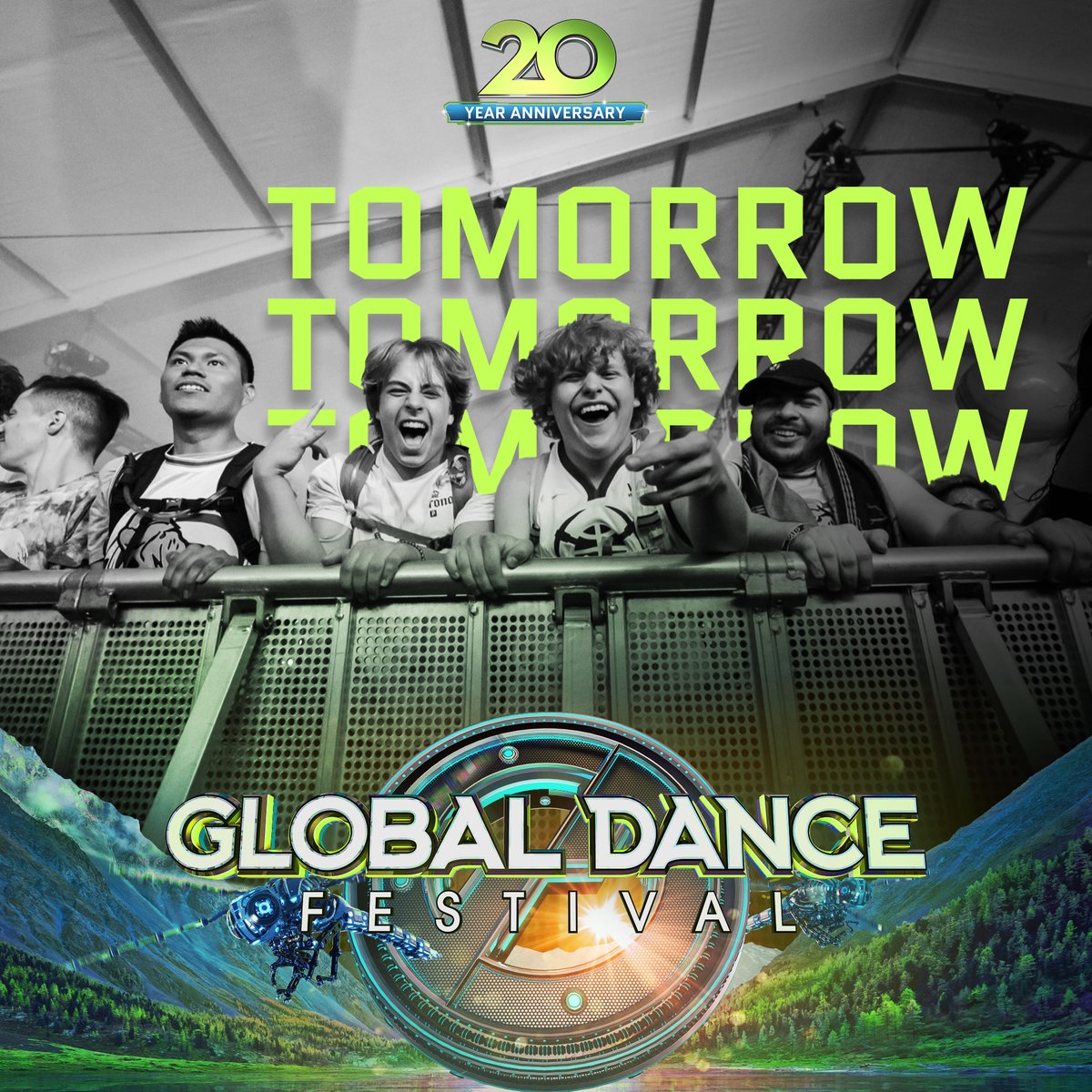 GlobalDanceFest's tweet photo. TOMORROW! Are you ready to join us for the 20th Anniversary of Global Dance Festival when we return to Empower Field?! 😱

Grab tickets now ⏩ https://t.co/O2F7RO1d0Q https://t.co/C0Lp6RPFot