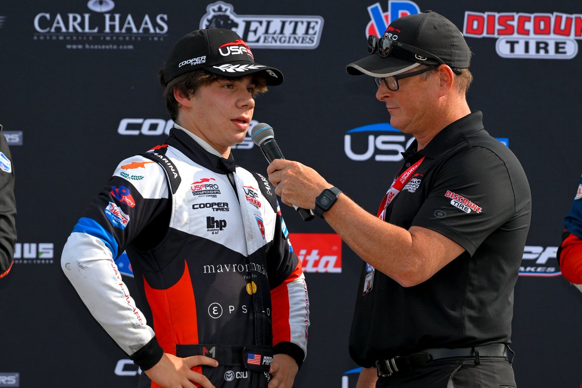 Stay tuned. I'm recording a new podcast interview with this @FollowJHDD driver this afternoon, Mid-Ohio @USF2000 race winner Evagoras Papasavvas. I'll have it published tomorrow morning. #USFPro / #TeamCooperTire / #USF2000