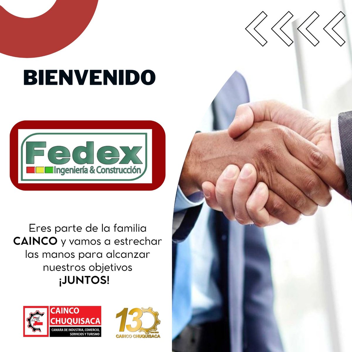 Damos la bienvenido a nuestro Afiliado: 
FEDEX
INGENIERIA Y CONSTRUCCION
Una Empresa que presta los servicios de consutorias.

🏭 Ubicación: Sucre - Zona Terminal Calle Destacamento 130 N° 473
📲 Cel: 72864521 - 60301602