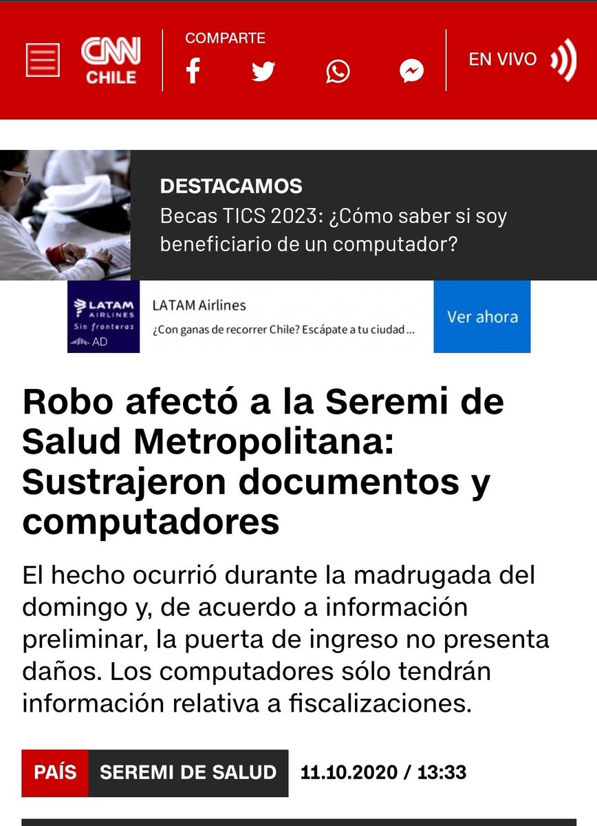 Mikkel_Angel's tweet image. No olvidemos que la derecha ya tiene experiencia en esto... CUANDO EN MITAD DE CUESTIONAMIENTOS DE OCULTAMIENTO DE INFORMACIÓN DE CASOS COVID EN GOBIERNO DE PIÑERA, SE ROBARON COMPUTADORES... #giorgiojackson #desarrollosocial #computadores #GranHermanoChile