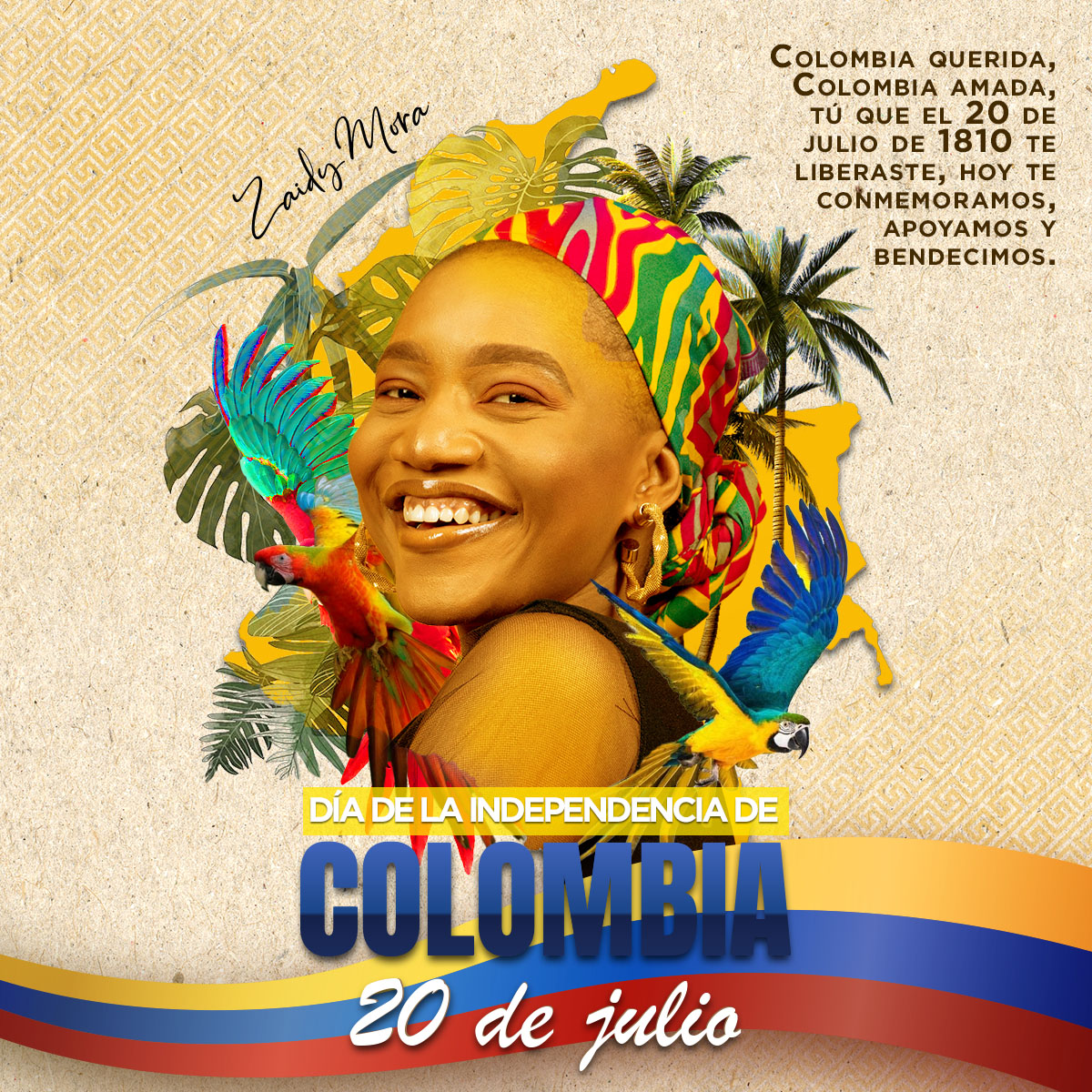 ZaidyMoraQ's tweet photo. Qué el valor 💪🏻 de la libertad nos lleve a construir un mejor país🇨🇴, Feliz #20deJulio 💛💛💙❤️ https://t.co/kfzGg7fgf1