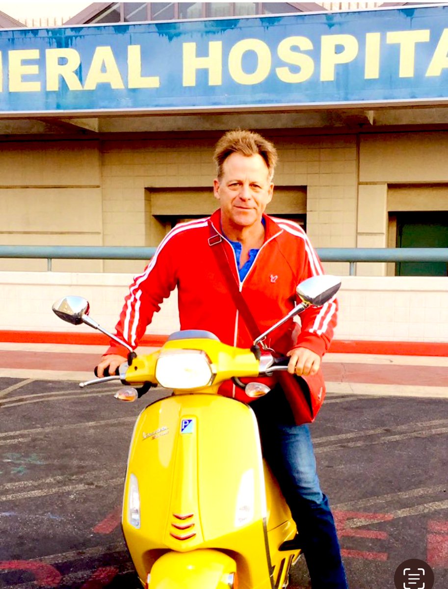 kinshriner's tweet photo. For #tbt not long ago I use to ride my Vespa to @GeneralHospital and give actors rides like long ago pony rides when we were kids ! https://t.co/ChGgyTUw8g