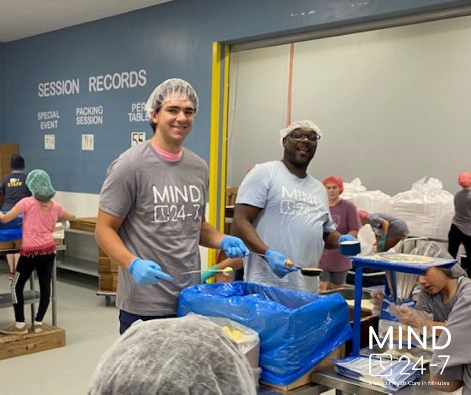 MIND_24_7's tweet photo. Last week, our @MIND_24_7 team returned to @fmsc_org and packed 92 boxes 📦 ... which will provide 19,872 meals 🥗 and feed 54 children 🚸 a daily meal for a year! #Together #community #teambuilding #WeMind #givingback https://t.co/IeFRc2UT75