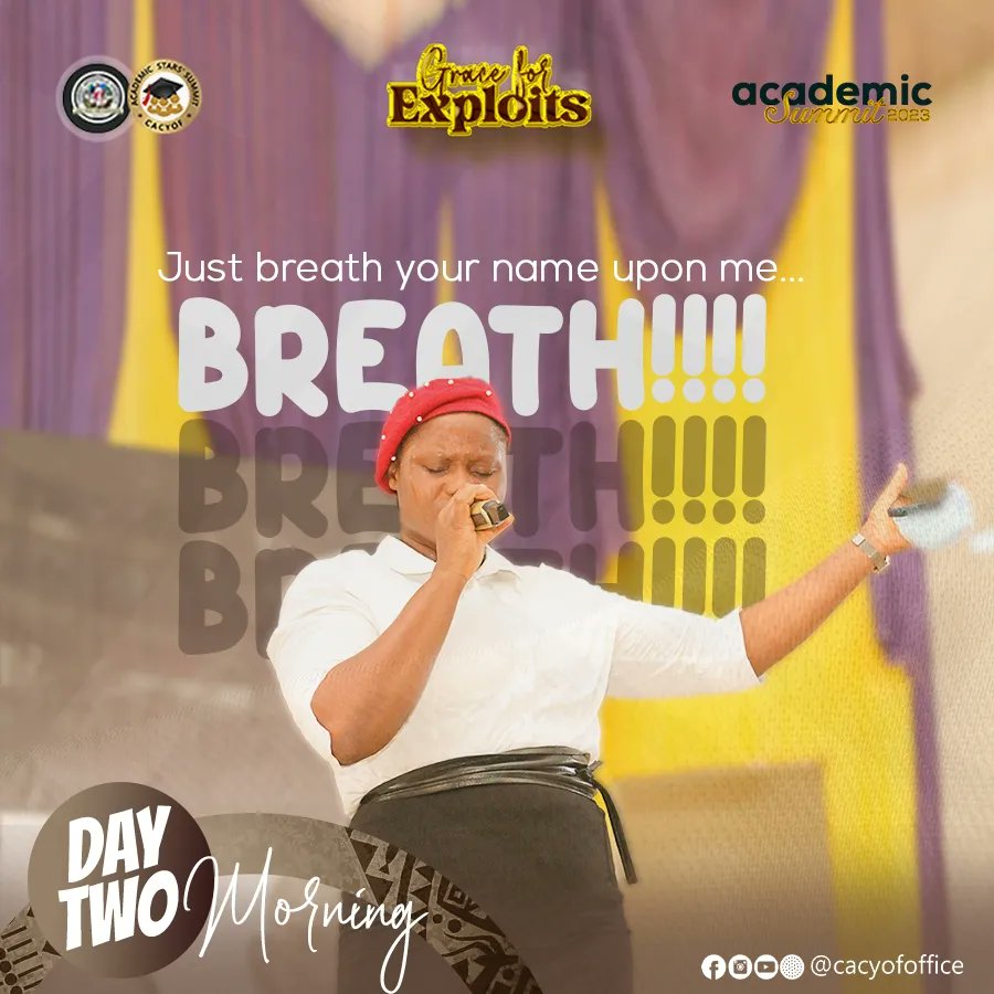 cacyofoffice's tweet photo. Omo Baba 'emi se
Nipa igbagbo ninu Jesu
Sebi Baba mi l'oni ile o
Ki nma rin fanda
Ki nma yan fanda
LIKE, FOLLOW & SHARE for more updates!
#apostolicyouth
#caccampusfellowship
#caccf #cacyof #cacsf
#cacstudentfellowship
#cacyouthfellowship
#academicsummit2023 https://t.co/FZNqqE8gW5