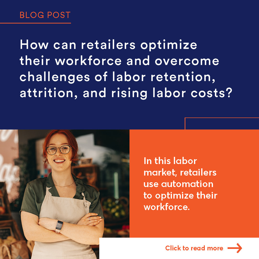 Retail automation technologies are transforming the retail landscape, streamlining the shopping journey, and revolutionizing the people model. Learn more about the intersection of retail automation, labor optimization, and data-driven success: bit.ly/43xWpx4
