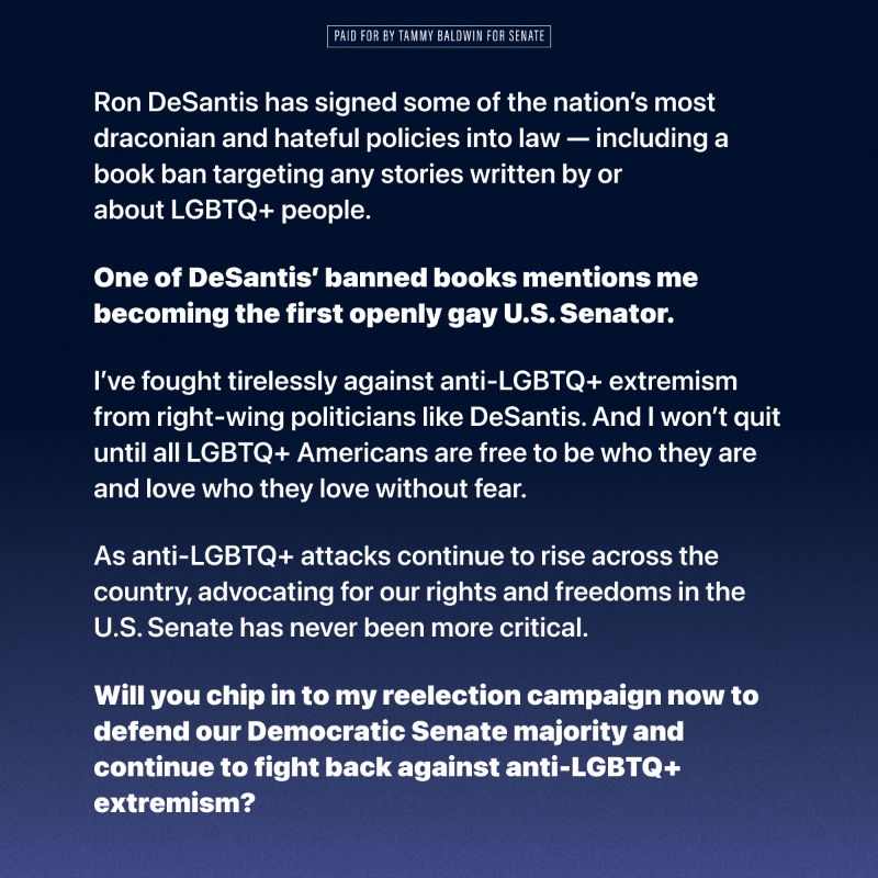 tammybaldwin's tweet photo. Please read this.