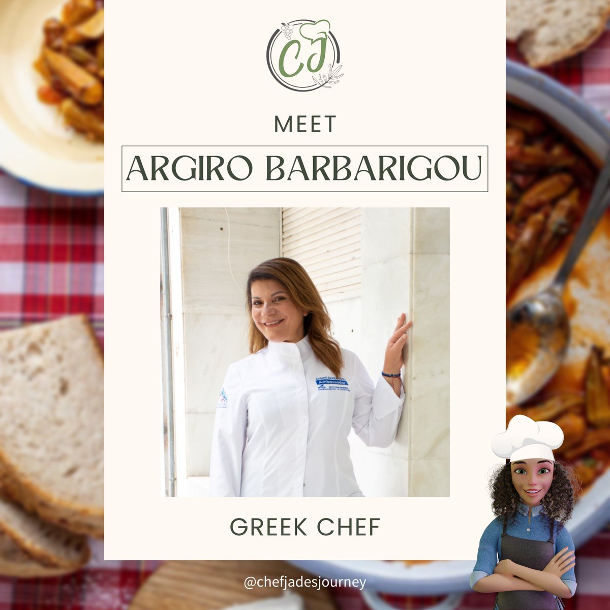 Thrilled to introduce you to the remarkable Argiro Barbarigou @argirobarbarigou, a Greek culinary powerhouse! 🧑🏻‍🍳 As a celebrated celebrity chef, restaurateur, and cookbook author, she has dedicated her career to showcasing the richness and authenticity of Greek cuisine. 🍽️