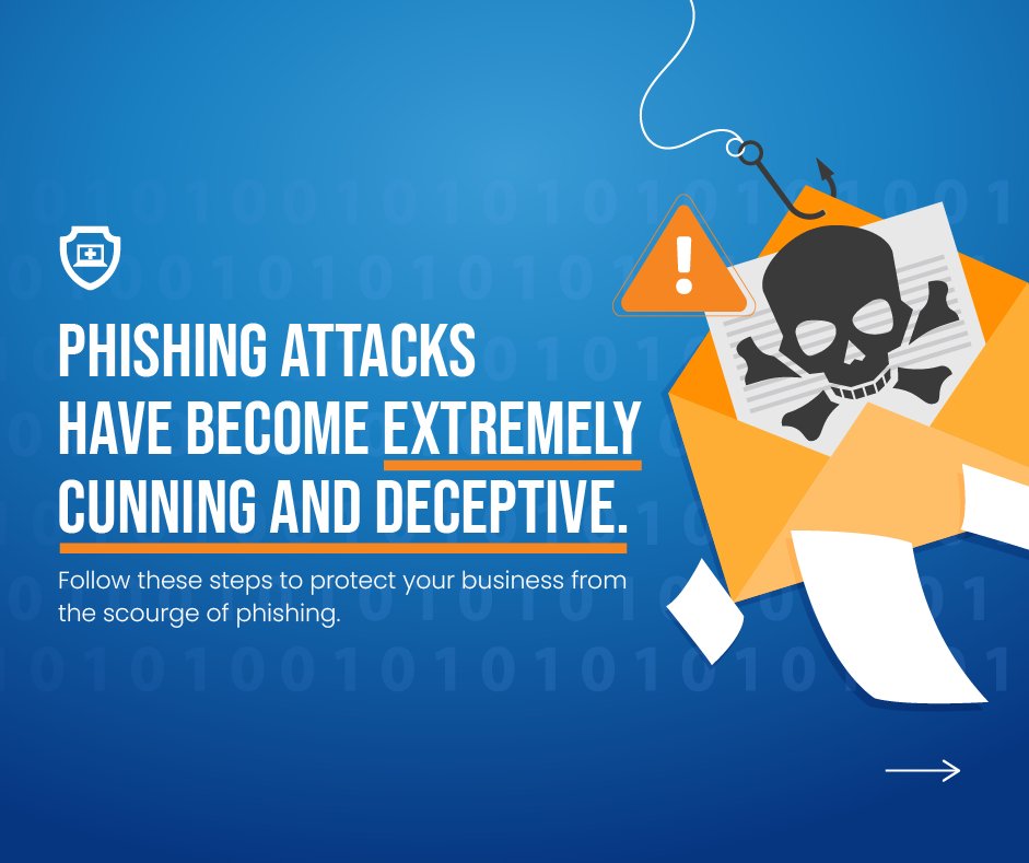 ertechpros's tweet image. As a business, the potential consequences of a successful phishing attack can be devastating. Prevent it before it even happens. 💼🛑 Learn more about some best practices to safeguard your business here: hubs.ly/Q01XnZ060

#ERTechPros #Phishing #EmailBestPractices