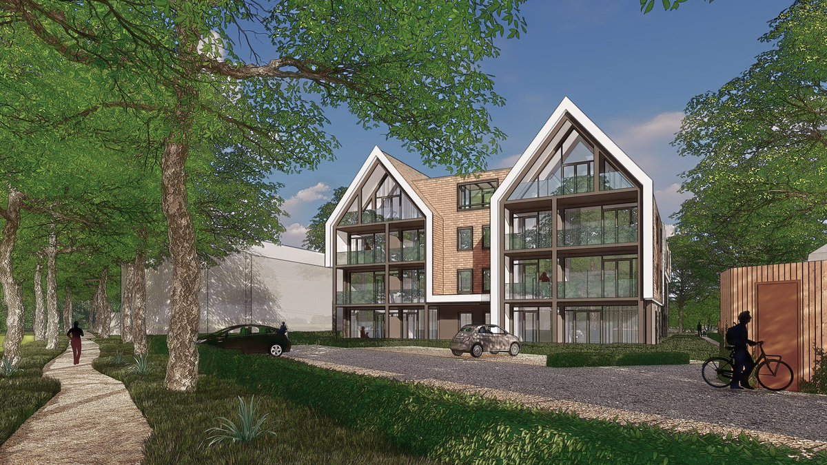 Opstellen begroting Nieuwbouw 30 appartementen in opdracht van een ontwikkelaar. Ontwerp en impressies Synargio Architecten.