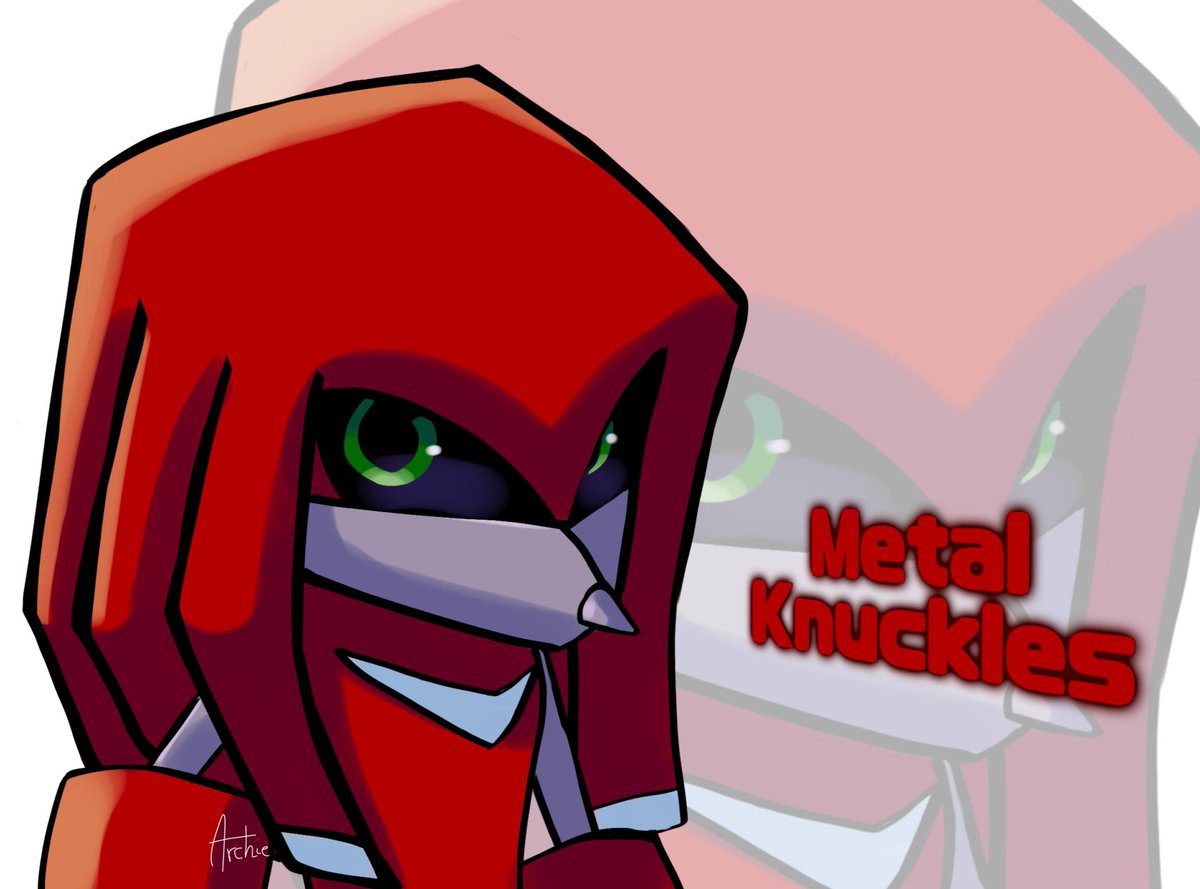cyberagony's tweet photo. this was heavily based on his Sonic R model alright #metalknuckles #sonic #SonicTheHedgehog #sonicfanart #knuckles https://t.co/bTXplmPFHx
