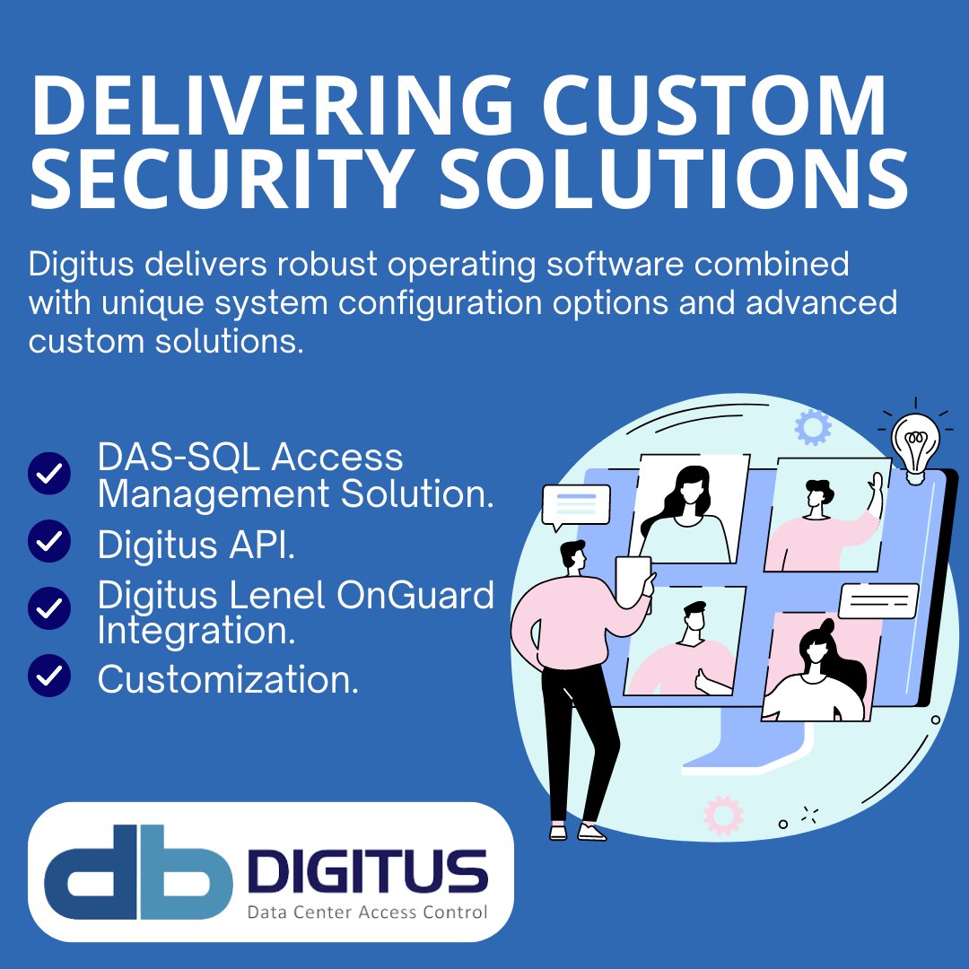 Digitusbio_'s tweet image. Unlock tailored security solutions with Digitus - robust operating software and advanced custom options await. Explore DAS-SQL Access Management Solution, Digitus API, Lenel OnGuard Integration, and more for seamless customization. 
#customsecuritysolutions