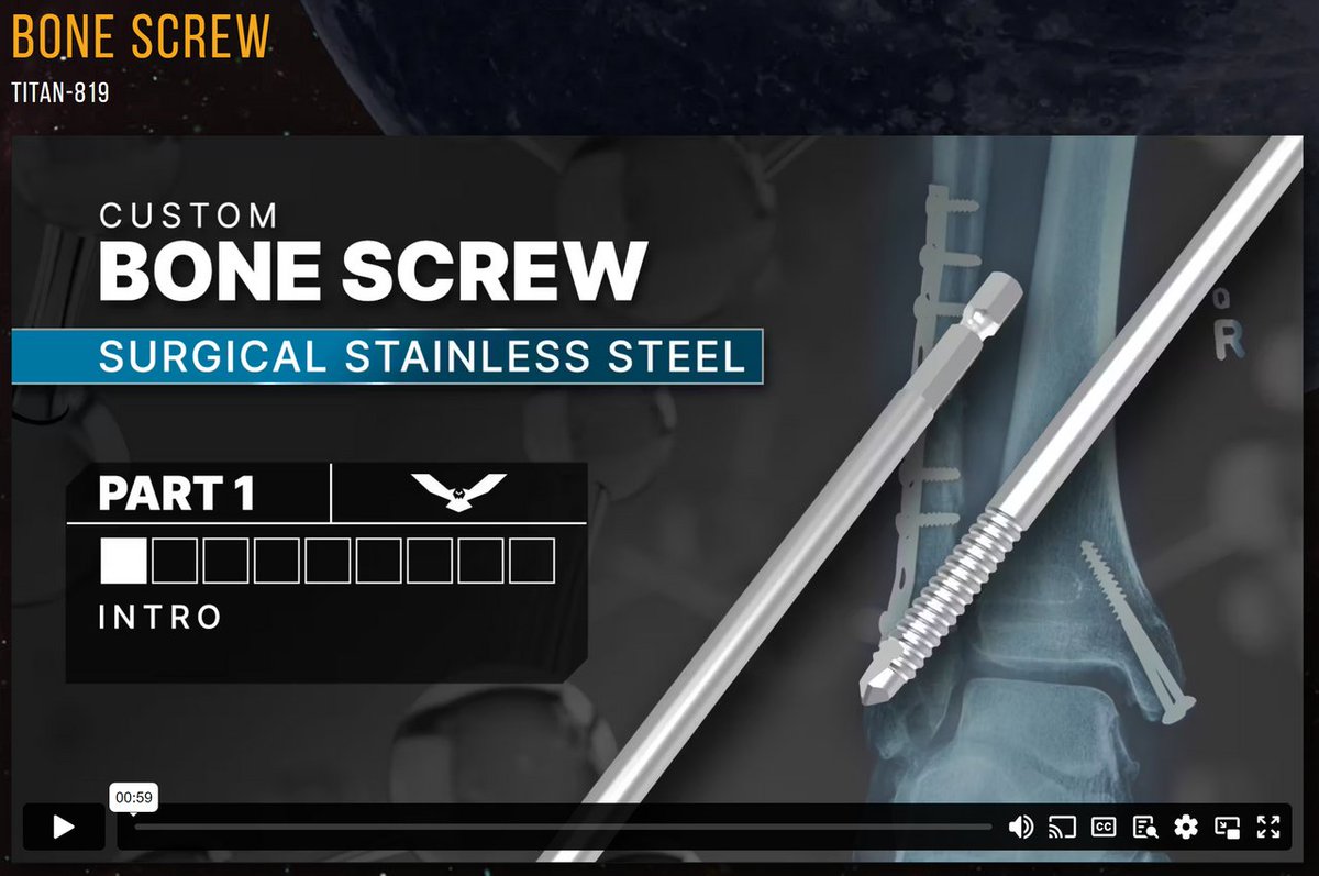 Today's Grinding Academy feature: grinding a bone screw on the HELITRONIC VISION 400 L. 

Join TITANS of CNC MACHINING as they walk us through step by step how to program and grind this application.

WALTER EWAG
#unitedgrinding #grindingacademy