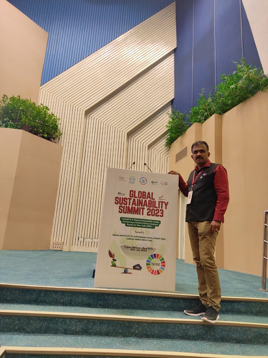 RLekshmana's tweet photo. #greenramesh participated  Global Sustainability Summit 2023 -  Vigyan Bhawan, 20th July 2023, represented #MGRERI
Hostedby Indian Institute of Sustainable Development and Carbon Minus India - Environmental Minister inaugurated and concluded by Ministry of Housing &amp; Urban Affairs https://t.co/ekhwcNNGjq