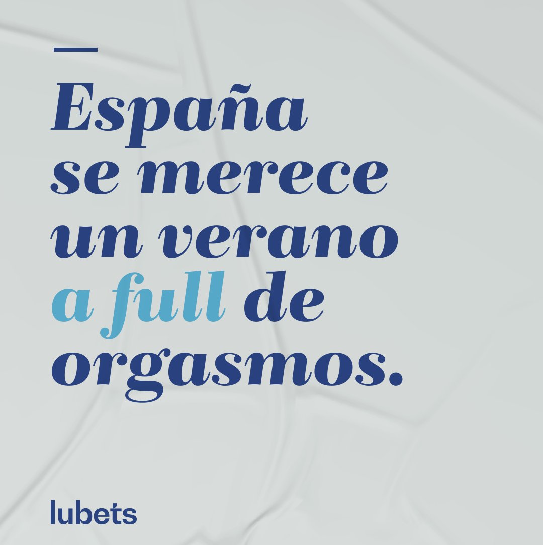 Lubets_es's tweet photo. Mejor que un verano azul, un verano a full de 0rgasmos. Poténcialos con nuestros geles lubricantes y, gane quien gane, que ganen tus 0rgasmos.
✨ https://t.co/H2AWd4oE5l
#OrgasmosGenerales #OrgasmosUniversales
#Lubets #placeruniversal #lubricante #23j #elecciones23J https://t.co/zLIDoDdpgx