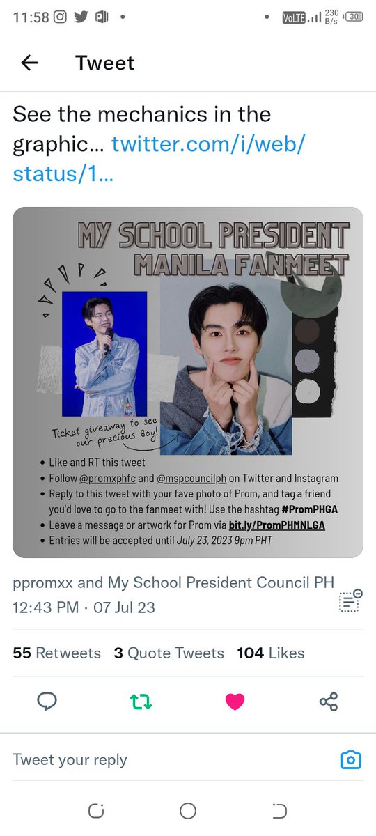 thnyachara's tweet photo. @promxphfc @ppromxx_ @MSPCouncilPH HOPE TO SEE YOUUUU SOON~~~💗
#PromPHGA
tagged: @Yeni337020811 https://t.co/7hqJeltxNW
