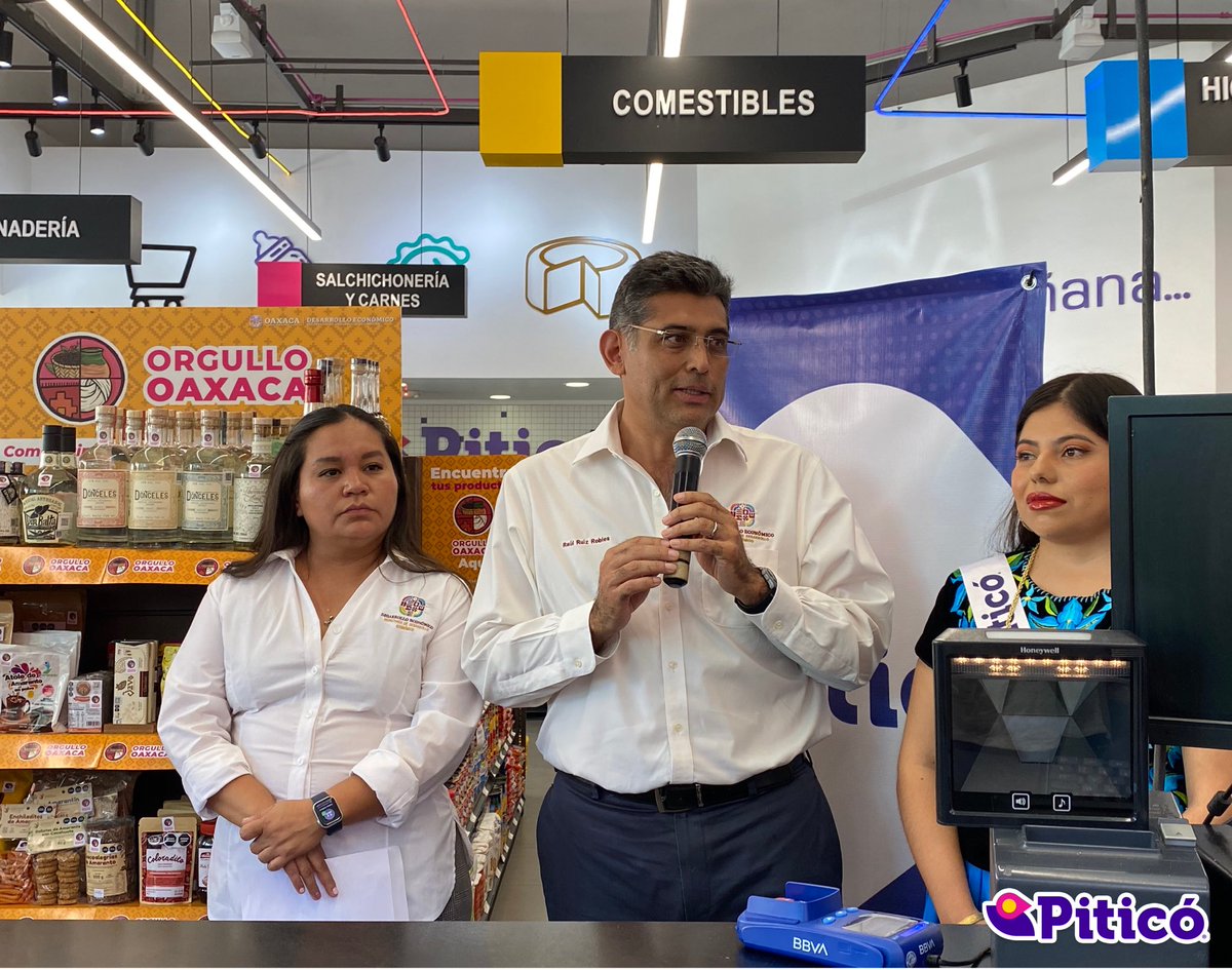 PiticoMx's tweet photo. Es un honor para nosotros ser parte de este gran proyecto y poder ser parte del desarrollo de nuestros productores oaxaqueños. 
@DesEconomicoOax 

#Oaxaca #ProductoresOaxaqueños #Piticó #OrgulloOaxaca https://t.co/yODrHGE0Rh