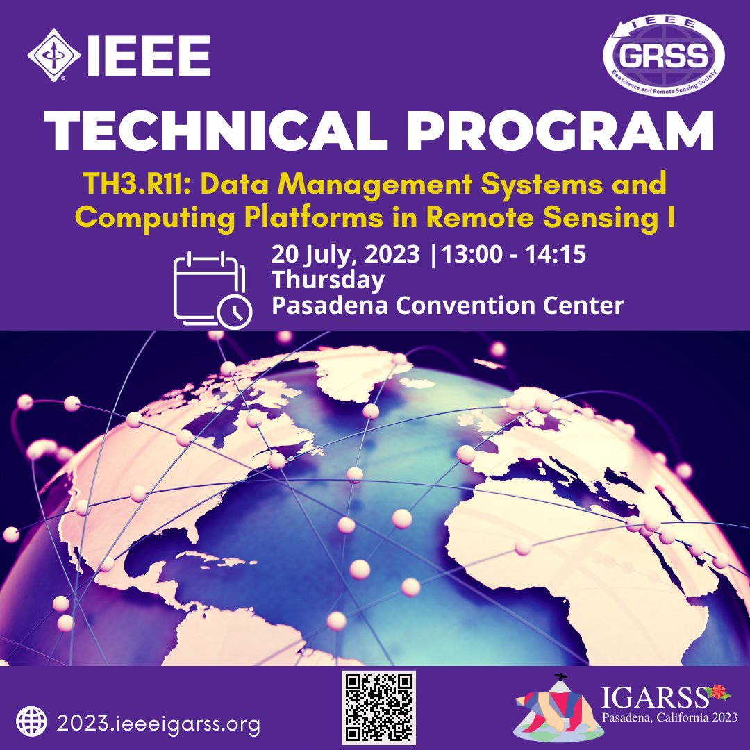 IEEE_GRSS's tweet photo. Get ready for some post-lunch knowledge-packed sessions happening at #IGARSS2023!

📅 Thursday, July 20, 13:00 - 14:15 PDT  
 Detailed program  👉https://t.co/aNxavBFq1W       
📍Pasadena Convention Center, California    

 #ieeegrss #igarss2023 #technicalprograms #pasadena https://t.co/rxAtvcgBth