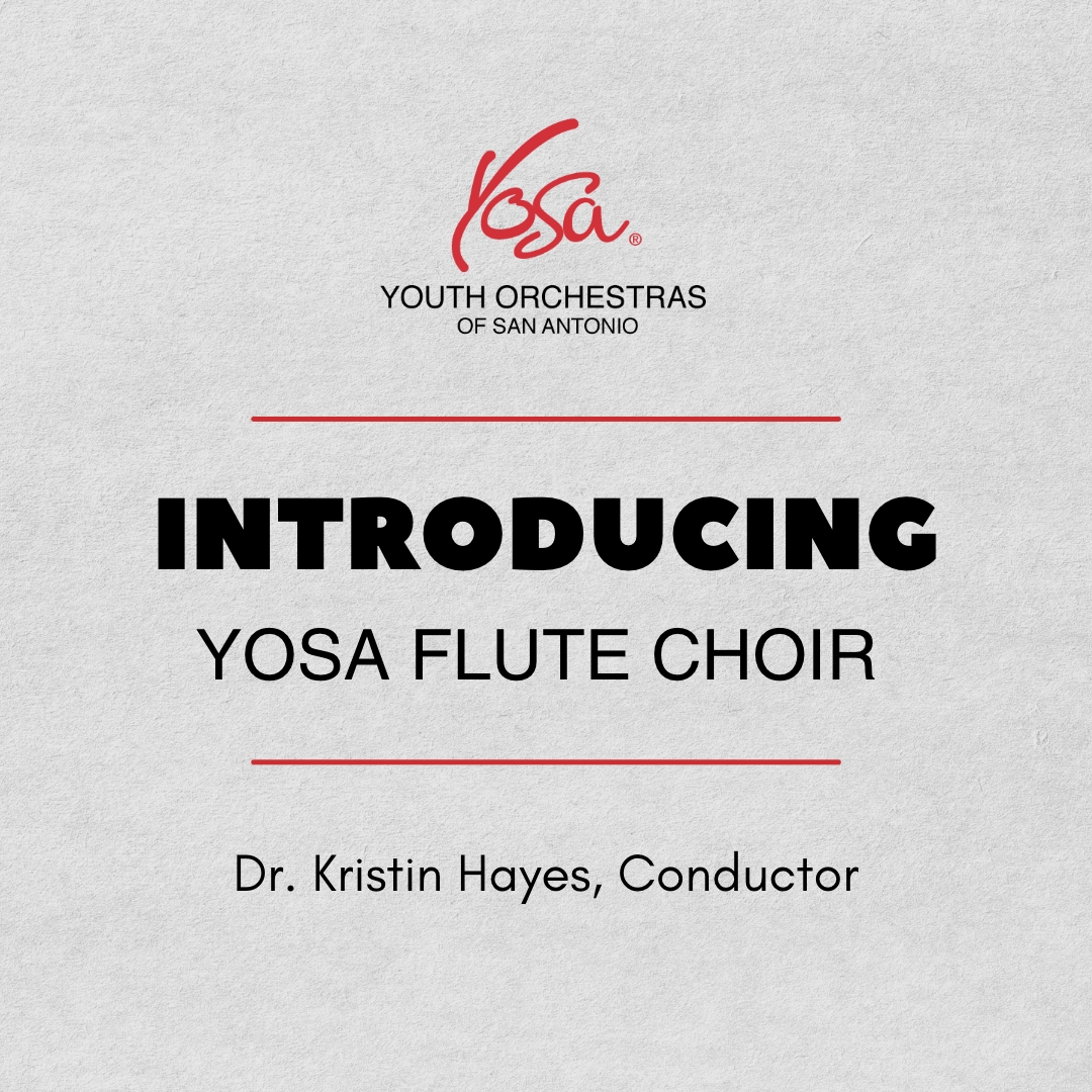 YOSA49's tweet image. 🎶 Attention flute enthusiasts! The YOSA Flute Choir, conducted by Dr. Kristin Hayes, nurtures middle school and high school flutists as they develop solo and chamber music skills essential for orchestral playing. 

 #YOSAFluteChoir #YOSA #SATX