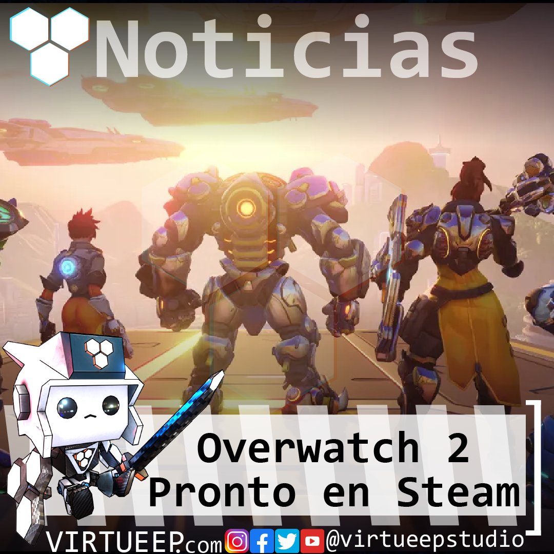 virtueepstudio's tweet photo. #noticiasgamers Pronto Overwatch 2 para Steam 😱📷#steam #games #overwatch2 #overwatchgame #gameshow #Videojuegos #WhatsApp WhatsApp Apple #Apple https://t.co/t73U8OW6IG