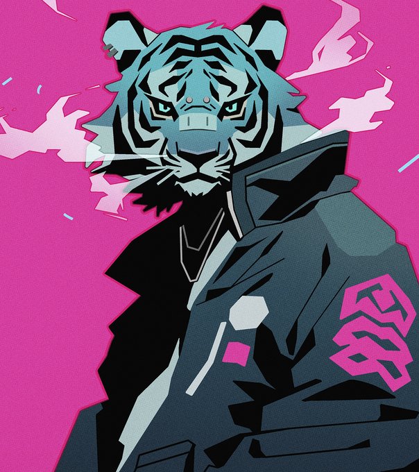 「tiger upper body」 illustration images(Latest)