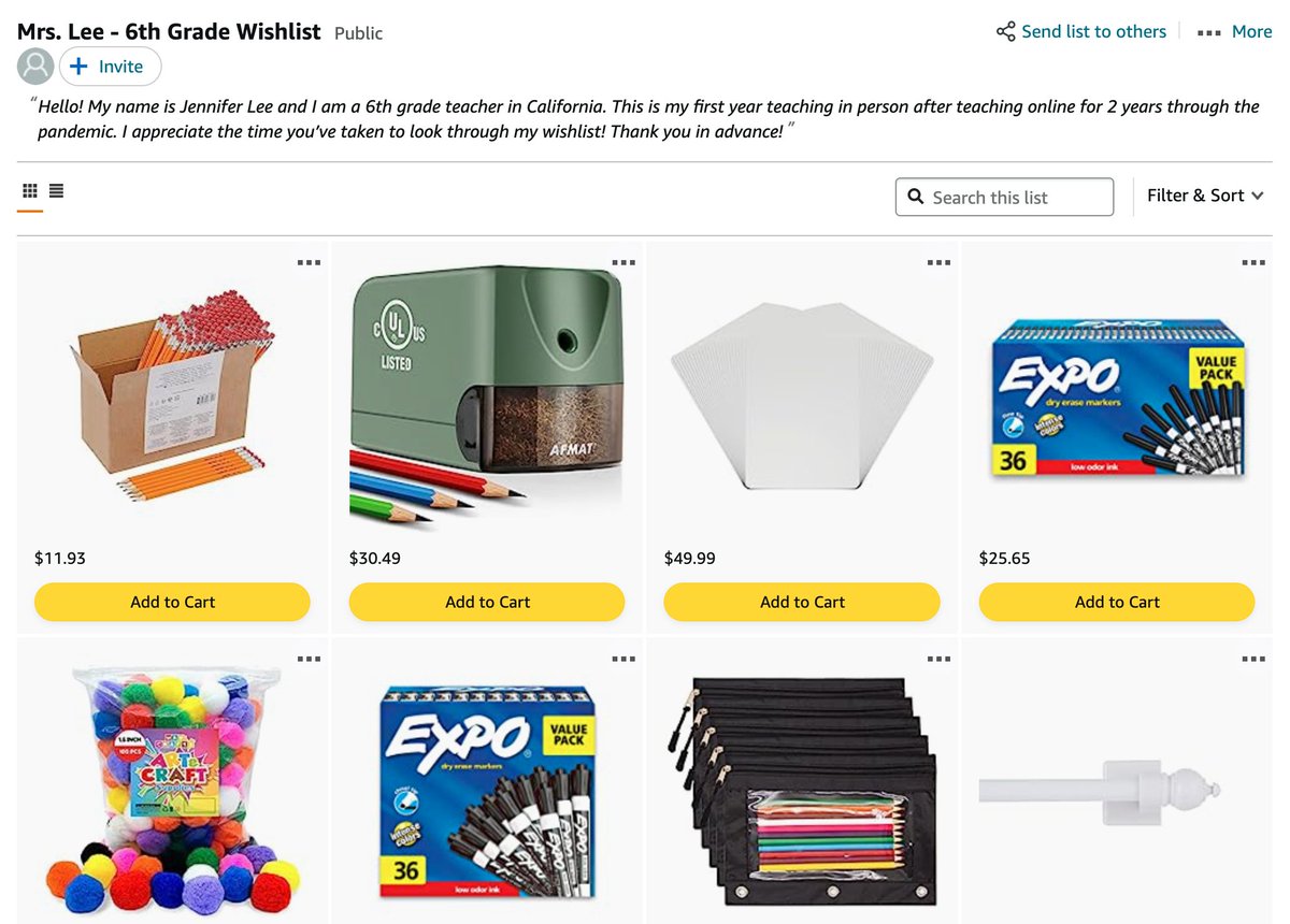 LearnWithMsLee's tweet photo. @afuturesuprhero Hi! I'm going back into the physical classroom after teaching online for 2 years during the pandemic. Thank you for taking the time to look through my wishlist! #clearthelist https://t.co/JRyAVXb2s8 https://t.co/bXGkY2axrY